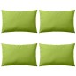 vidaXL Cojines para exteriores 60x40 cm verde manzana 4 unidades