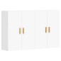 vidaXL Armarios de pared 2 uds madera de ingeniería blanco vidaXL Armarios de pared 2 uds madera de ingeniería blanco