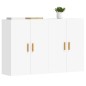 vidaXL Armarios de pared 2 uds madera de ingeniería blanco vidaXL Armarios de pared 2 uds madera de ingeniería blanco
