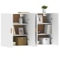 vidaXL Armarios de pared 2 uds madera de ingeniería blanco vidaXL Armarios de pared 2 uds madera de ingeniería blanco