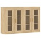 vidaXL Armarios de pared 2 uds madera de ingeniería roble Sonoma vidaXL Armarios de pared 2 uds madera de ingeniería roble Sonoma