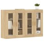 vidaXL Armarios de pared 2 uds madera de ingeniería roble Sonoma vidaXL Armarios de pared 2 uds madera de ingeniería roble Sonoma