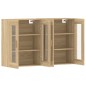 vidaXL Armarios de pared 2 uds madera de ingeniería roble Sonoma vidaXL Armarios de pared 2 uds madera de ingeniería roble Sonoma