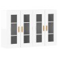 vidaXL Armarios de pared 2 uds madera de ingeniería blanco brillante vidaXL Armarios de pared 2 uds madera de ingeniería blanco brillante