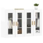 vidaXL Armarios de pared 2 uds madera de ingeniería blanco brillante vidaXL Armarios de pared 2 uds madera de ingeniería blanco brillante