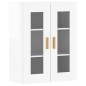 vidaXL Armarios de pared 2 uds madera de ingeniería blanco brillante vidaXL Armarios de pared 2 uds madera de ingeniería blanco brillante