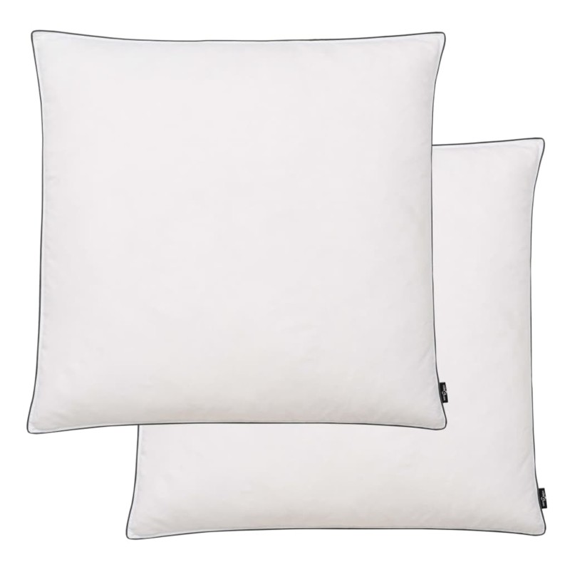 vidaXL Almohadas de plumón/plumas 80x80 cm blanco 2 unidades vidaXL Almohadas de plumón/plumas 80x80 cm blanco 2 unidades