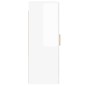 vidaXL Armarios de pared 2 uds madera de ingeniería blanco brillante vidaXL Armarios de pared 2 uds madera de ingeniería blanco brillante