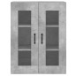 vidaXL Armarios de pared 2 uds madera de ingeniería gris hormigón vidaXL Armarios de pared 2 uds madera de ingeniería gris hormigón