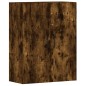 vidaXL Armarios de pared 2 uds madera de ingeniería roble ahumado vidaXL Armarios de pared 2 uds madera de ingeniería roble ahumado