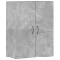 vidaXL Armarios de pared 2 uds madera de ingeniería gris hormigón