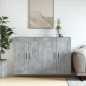 vidaXL Armarios de pared 2 uds madera de ingeniería gris hormigón vidaXL Armarios de pared 2 uds madera de ingeniería gris hormigón
