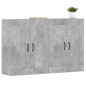 vidaXL Armarios de pared 2 uds madera de ingeniería gris hormigón vidaXL Armarios de pared 2 uds madera de ingeniería gris hormigón