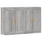 vidaXL Armarios de pared 2 uds madera de ingeniería gris Sonoma vidaXL Armarios de pared 2 uds madera de ingeniería gris Sonoma