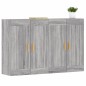 vidaXL Armarios de pared 2 uds madera de ingeniería gris Sonoma vidaXL Armarios de pared 2 uds madera de ingeniería gris Sonoma