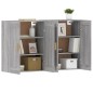 vidaXL Armarios de pared 2 uds madera de ingeniería gris Sonoma vidaXL Armarios de pared 2 uds madera de ingeniería gris Sonoma