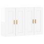 vidaXL Armarios de pared 2 uds madera de ingeniería blanco brillante vidaXL Armarios de pared 2 uds madera de ingeniería blanco brillante