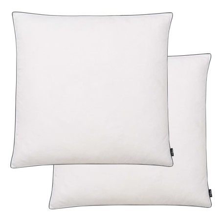 vidaXL Almohadas 2 uds relleno plumón/plumas 80x80 cm blanco