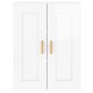 vidaXL Armarios de pared 2 uds madera de ingeniería blanco brillante vidaXL Armarios de pared 2 uds madera de ingeniería blanco brillante