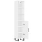 vidaXL Aparador alto madera contrachapada blanco 34,5x34x180 cm