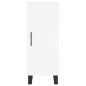 vidaXL Aparador alto madera contrachapada blanco 34,5x34x180 cm