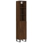 vidaXL Aparador alto madera contrachapada roble marrón 34,5x34x180 cm vidaXL Aparador alto madera contrachapada roble marrón 34,5x34x180 cm