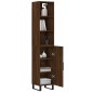 vidaXL Aparador alto madera contrachapada roble marrón 34,5x34x180 cm vidaXL Aparador alto madera contrachapada roble marrón 34,5x34x180 cm