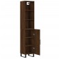 vidaXL Aparador alto madera contrachapada roble marrón 34,5x34x180 cm vidaXL Aparador alto madera contrachapada roble marrón 34,5x34x180 cm