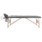 vidaXL Camilla de masaje 2 zonas estructura madera antracita 186x68 cm vidaXL Camilla de masaje 2 zonas estructura madera antracita 186x68 cm