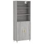 vidaXL Aparador alto madera contrachapada gris sonoma 69,5x34x180 cm vidaXL Aparador alto madera contrachapada gris sonoma 69,5x34x180 cm