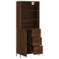 vidaXL Aparador alto madera contrachapada marrón roble 69,5x34x180 cm vidaXL Aparador alto madera contrachapada marrón roble 69,5x34x180 cm