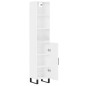 vidaXL Aparador alto madera contrachapada blanco brillo 34,5x34x180 cm vidaXL Aparador alto madera contrachapada blanco brillo 34,5x34x180 cm