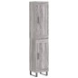 vidaXL Aparador alto madera contrachapada gris Sonoma 34,5x34x180 cm vidaXL Aparador alto madera contrachapada gris Sonoma 34,5x34x180 cm