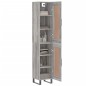 vidaXL Aparador alto madera contrachapada gris Sonoma 34,5x34x180 cm vidaXL Aparador alto madera contrachapada gris Sonoma 34,5x34x180 cm