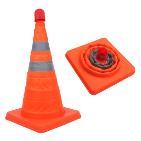 ProPlus Conos de seguridad plegables con LED 2 unidades