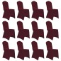 vidaXL Funda de silla elástica 12 unidades burdeos vidaXL Funda de silla elástica 12 unidades burdeos