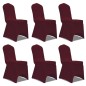 vidaXL Funda de silla elástica 12 unidades burdeos vidaXL Funda de silla elástica 12 unidades burdeos
