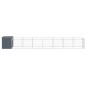 vidaXL Caseta perros con corral acero galvanizado gris 110x813x110 cm