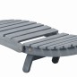 vidaXL Tumbona con cojín madera maciza de acacia gris vidaXL Tumbona con cojín madera maciza de acacia gris