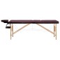 vidaXL Camilla de masaje plegable 3 zonas madera morado vino vidaXL Camilla de masaje plegable 3 zonas madera morado vino