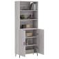 vidaXL Aparador alto madera contrachapada gris sonoma 69,5x34x180 cm vidaXL Aparador alto madera contrachapada gris sonoma 69,5x34x180 cm