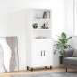 vidaXL Aparador alto madera contrachapada blanco 69,5x34x180 cm vidaXL Aparador alto madera contrachapada blanco 69,5x34x180 cm