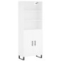vidaXL Aparador alto madera contrachapada blanco 69,5x34x180 cm vidaXL Aparador alto madera contrachapada blanco 69,5x34x180 cm