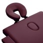 vidaXL Camilla de masaje plegable 3 zonas madera morado vino vidaXL Camilla de masaje plegable 3 zonas madera morado vino