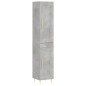 vidaXL Aparador de madera contrachapada gris hormigón 34,5x34x180 cm vidaXL Aparador de madera contrachapada gris hormigón 34,5x34x180 cm
