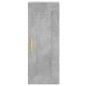 vidaXL Aparador de madera contrachapada gris hormigón 34,5x34x180 cm vidaXL Aparador de madera contrachapada gris hormigón 34,5x34x180 cm