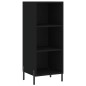 vidaXL Aparador de madera contrachapada negro 34,5x34x180 cm vidaXL Aparador de madera contrachapada negro 34,5x34x180 cm