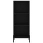 vidaXL Aparador de madera contrachapada negro 34,5x34x180 cm vidaXL Aparador de madera contrachapada negro 34,5x34x180 cm