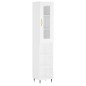 vidaXL Aparador alto madera contrachapada blanco 34,5x34x180 cm vidaXL Aparador alto madera contrachapada blanco 34,5x34x180 cm