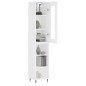 vidaXL Aparador alto madera contrachapada blanco 34,5x34x180 cm vidaXL Aparador alto madera contrachapada blanco 34,5x34x180 cm